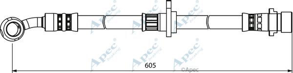 APEC BRAKING Bremžu šļūtene HOS4000